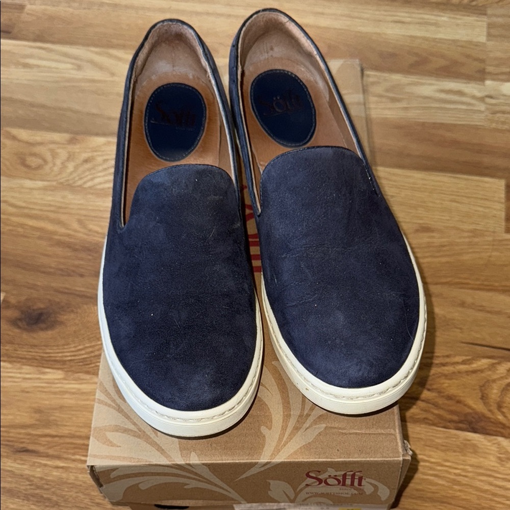Sofft Blue Loafers Slip-Ons Casual Comfort